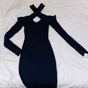 BAR III crossed neck dress